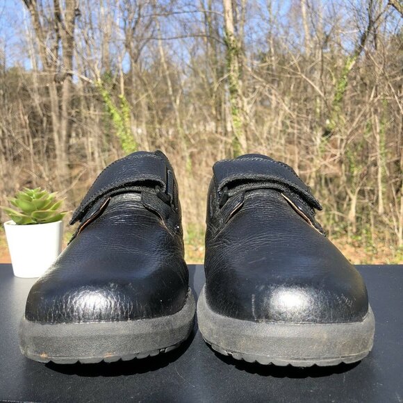 Dr. Comfort William Comfort Shoe Single Strap Black Leather MENS Size 11 Wide - Picture 4 of 10